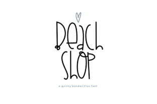 Beach Shop: A Charming Handwritten Font for Editorial Design