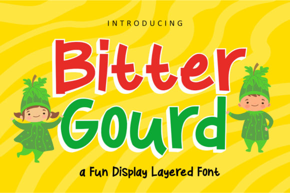 Bitter Gourd Font: A Creative Typeface for Friendly Craft Projects