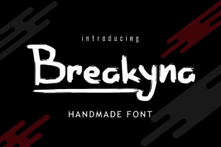 Breakyna: A Bold and Striking Handmade Brush Font