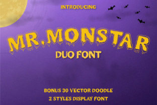 Bring Spooky Charm to Your Creations with Mr. Monstar Font