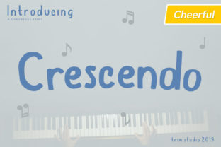 Crescendo: A Bold and Playful Display Font for Creative Projects