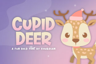 Cupid Deer: A Cheerful Winter Display Font for Editorial Design