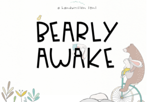 Discover Bearly Awake: A Whimsical Display Font for Creative Projects