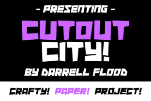 Discover Cutout City: A Unique Display Font for Editorial Design