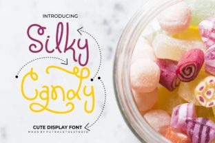 Discover Silky Candy: A Charming Handwritten Font for Creative Branding