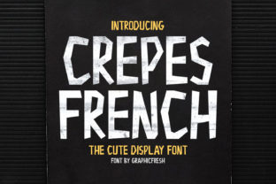 Discover the Charm of Crepes: A Fun and Stylish Display Font