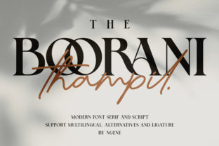 Enhance Your Brand with The Boorani Thampil Duo Font
