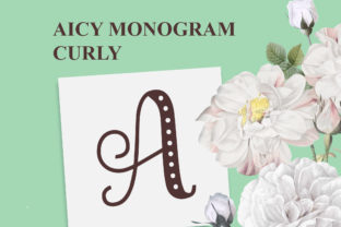 Enhance Your Craft Projects with Aicy Monogram Curly