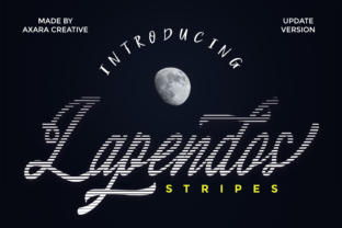 Enhance Your Web Design with Lapendos Stripes Font