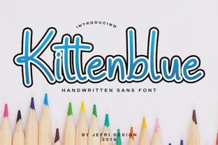 Exploring Kittenblue: A Playful Handwritten Font for Branding