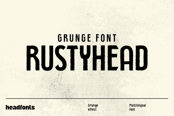 Rustyhead: A Smart and Retro Display Font for Creative Branding