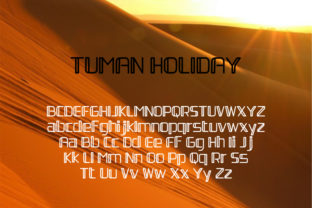 Tuman Holiday: A Bold Display Font for Editorial Design