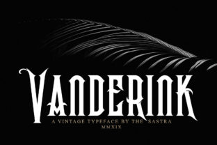 Vanderink: A Serious Display Font for Editorial Focus